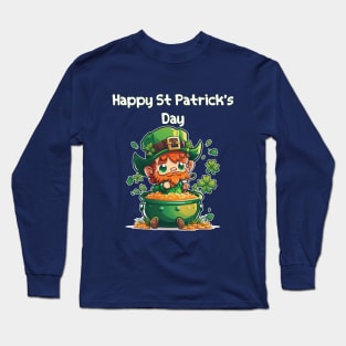 A Pot of Gold and Lots of Laughter: Happy St. Patrick's Day Long Sleeve T-Shirt